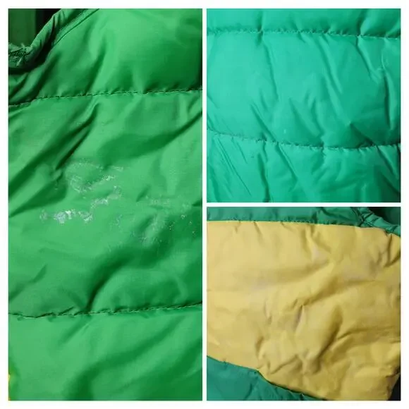 Vintage Unbranded Reversible Retro Striped Unisex Nylon Puffer Vest Pockets✨️L - Picture 11 of 16